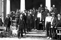 Why The Left Matters: A Century of Struggle, Social Justice And The Road Ahead A Historic Gathering: Delegates to the second congress of the Comintern at the Uritsky Palace in Petrograd, including M.N. Roy, Vladimir Lenin, Maxim Gorky and Nikolai Bukharin