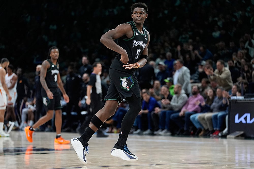 Suns vs Timberwolves NBA 2025 photo-Anthony Edwards