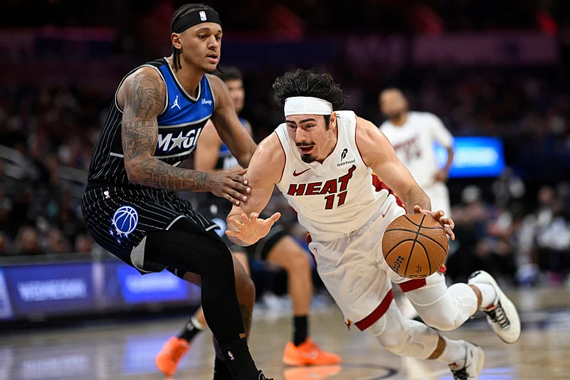 Orlando Magic vs Miami Heat NBA Cup game-Jaime Jaquez Jr