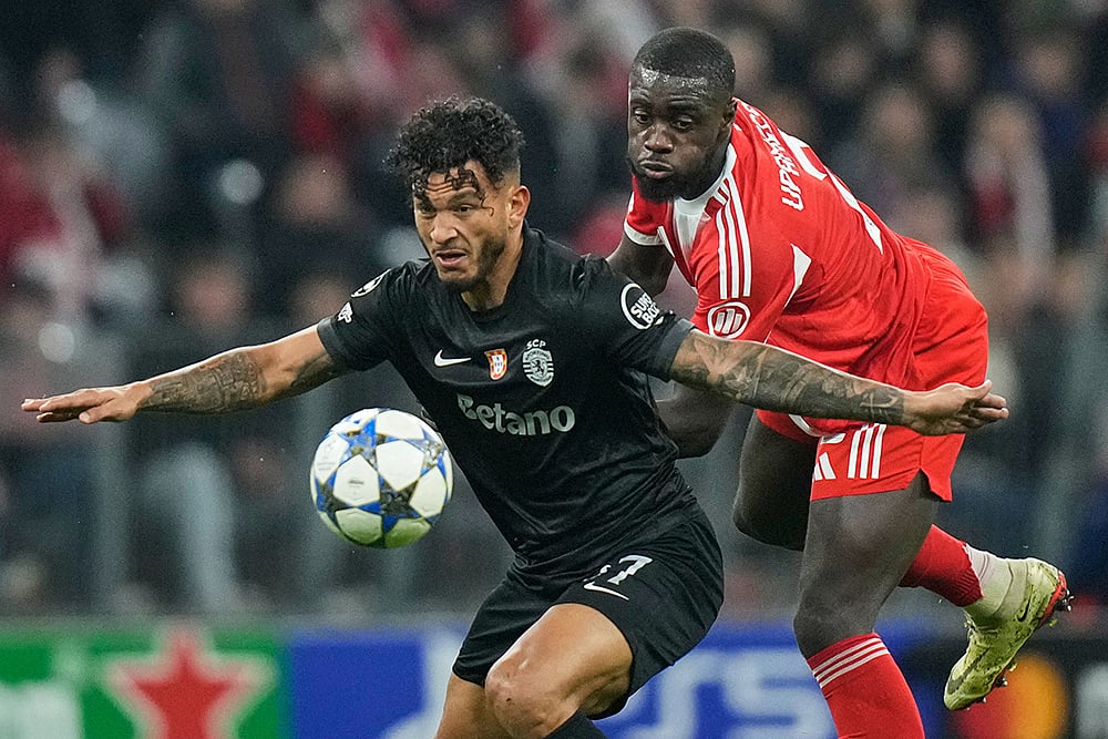 Bayern Munich vs Sporting CP UCL 2025-26 match photo-Dayot Upamecano