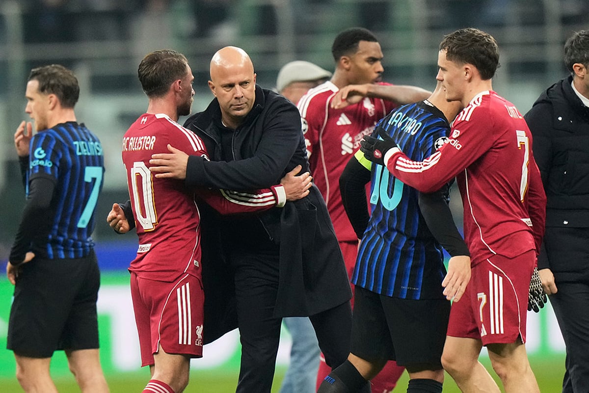 Inter Milan vs Liverpool UCL 2025-26 match photo-Arne Slot