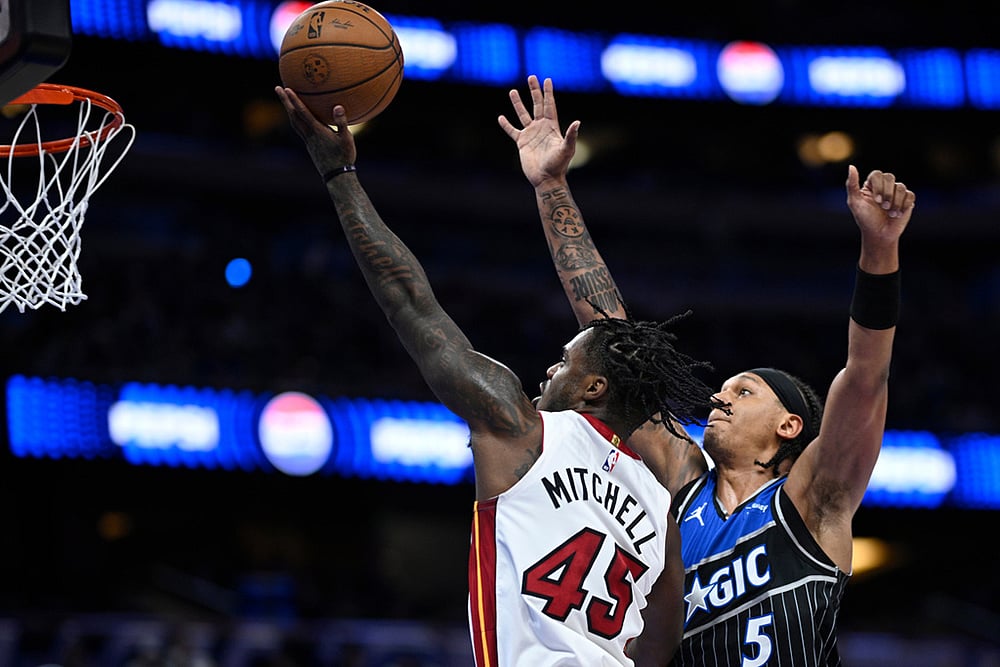 Orlando Magic vs Miami Heat NBA Cup game-Davion Mitchell