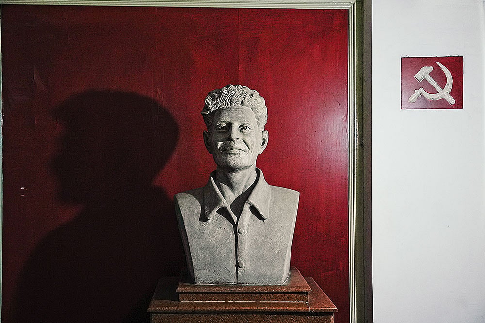 A bust of Charu Majumdar