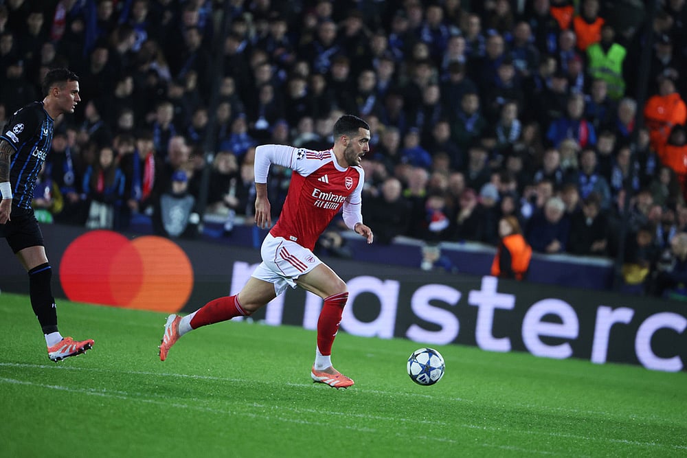 Club Brugge vs Arsenal UCL 2025-26 game-Mikel Merino