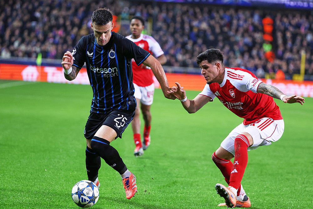 Club Brugge vs Arsenal UCL 2025-26 game-Aleksandar Stankovic