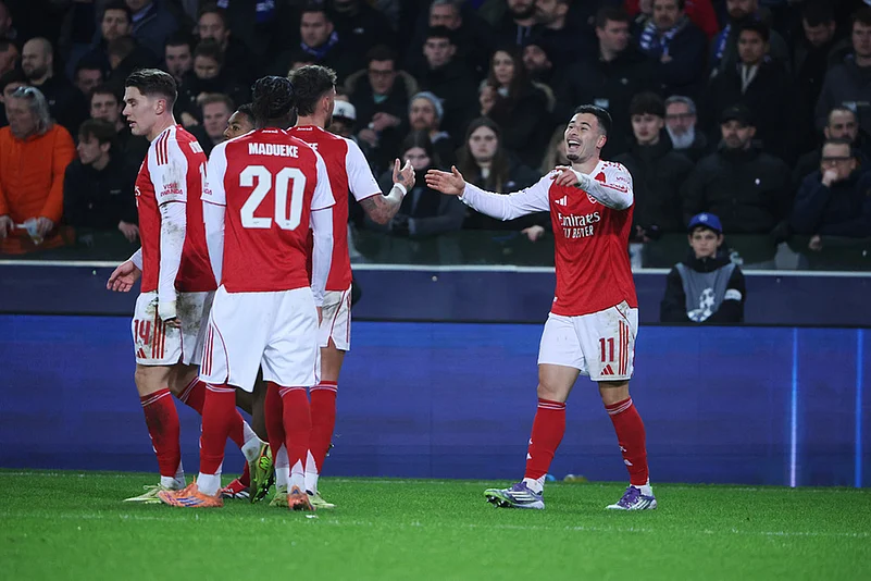 Club Brugge vs Arsenal UCL 2025-26 game-Gabriel Martinelli