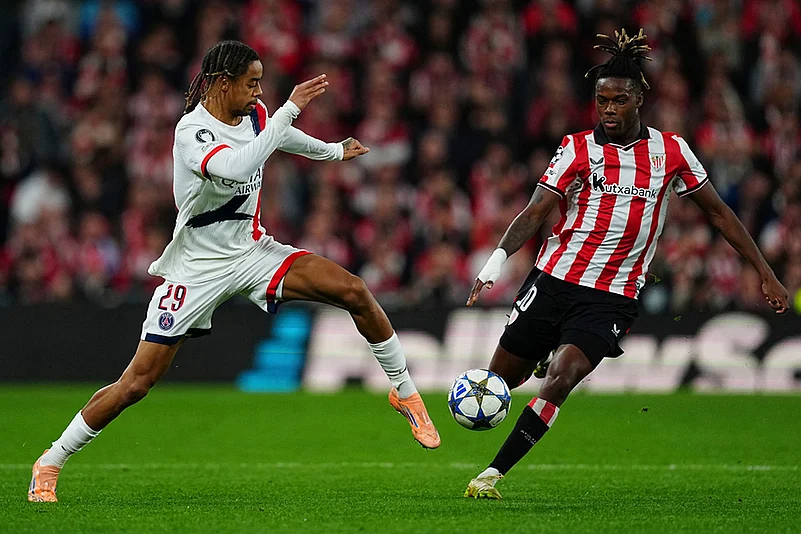 Athletic Bilbao vs PSG UCL 2025-26 game-Bradley Barcola