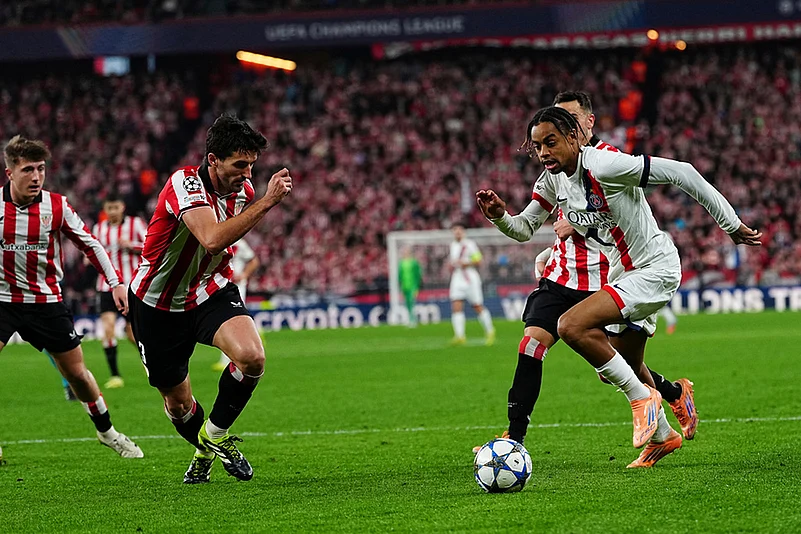 Athletic Bilbao vs PSG UCL 2025-26 game-Bradley Barcola