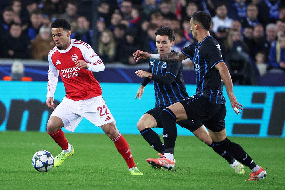 Club Brugge vs Arsenal UCL 2025-26 game-Ethan Nwaneri