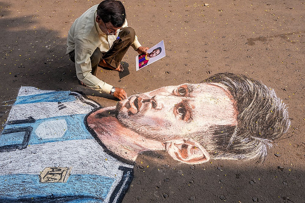 Preps for Messis G.O.A.T. India Tour in Kolkata