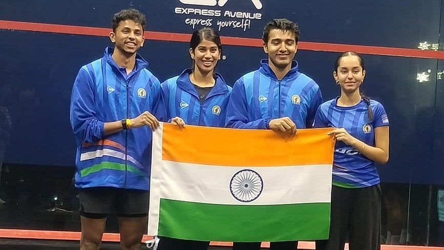 X/ TheKhelIndia : India Defeat Egypt 3-0 To Reach Squash World Cup Final For The First Time