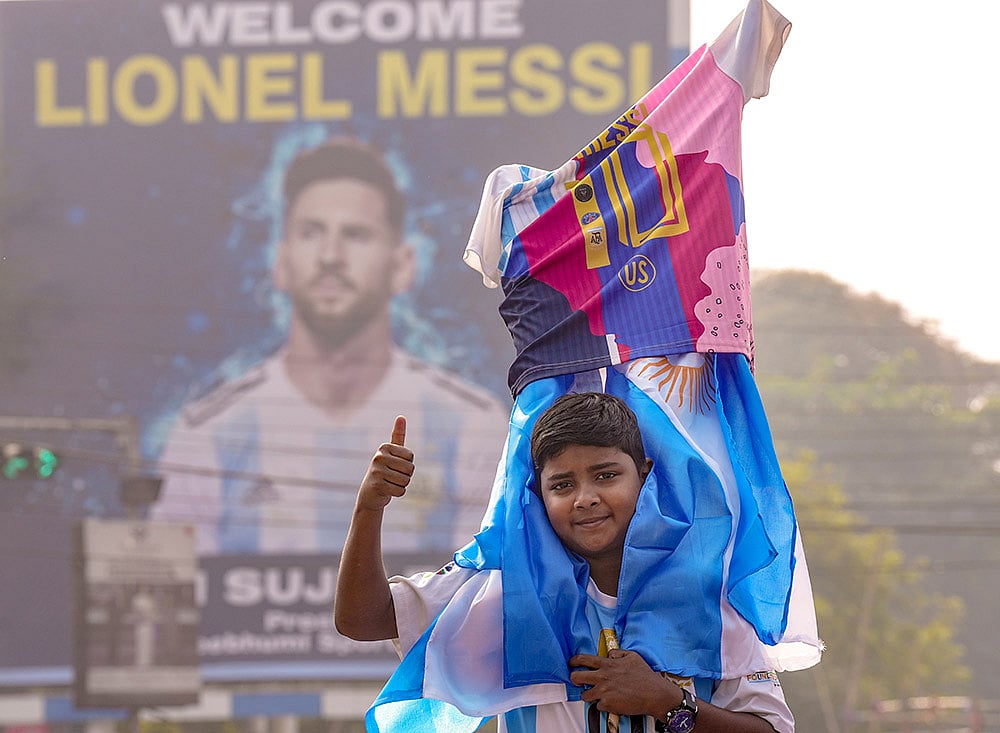 70-Feet Statue Of Argentine Footballer Lionel Messi