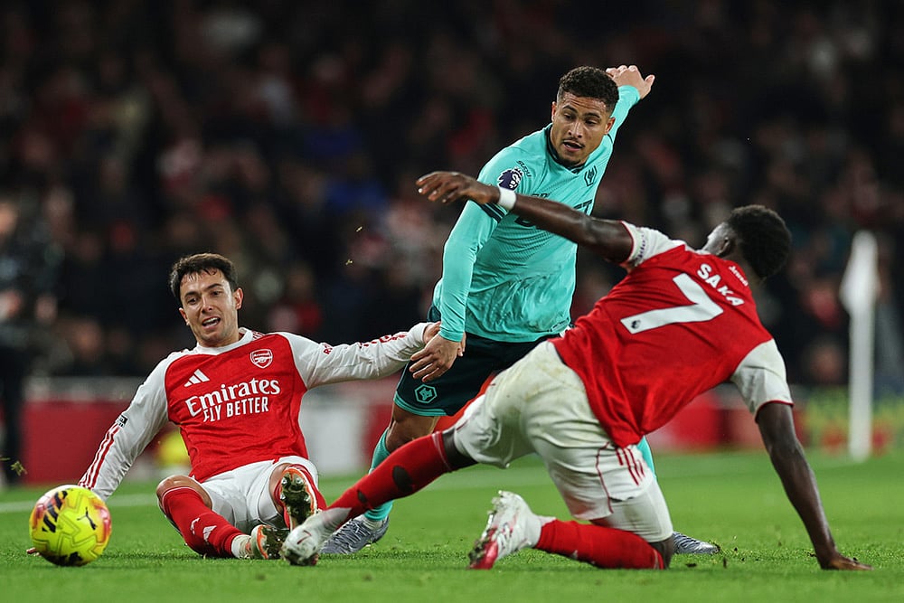Arsenal vs Wolves Premier League match-Joao Gomes
