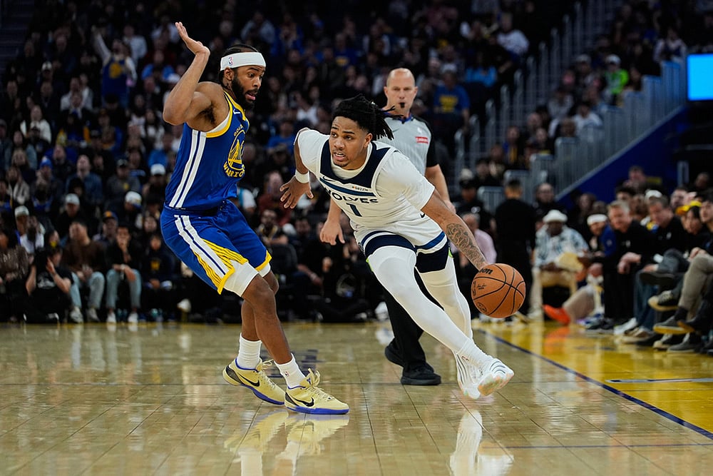 Minnesota Timberwolves vs Golden State Warriors NBA game-Moses Moody