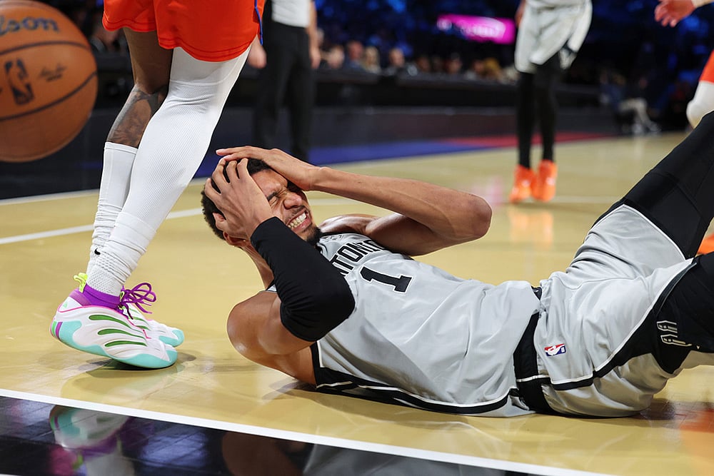 Oklahoma City Thunder Vs San Antonio Spurs NBA Cup semifinals-Victor Wembanyama
