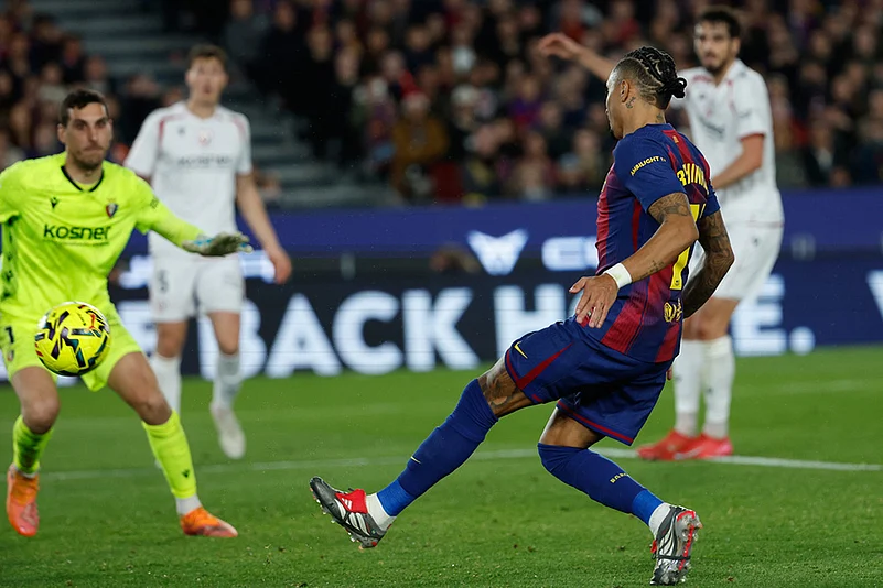 Barcelona vs Osasuna La liga match-Raphinha