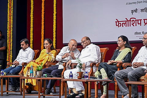 NCP (SP) President Sharad Pawar during the award ceremony of the 'Sharad Pawar Inspire Fellowship', in Mumbai.