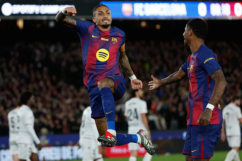 Barcelona vs Osasuna La liga match-Raphinha