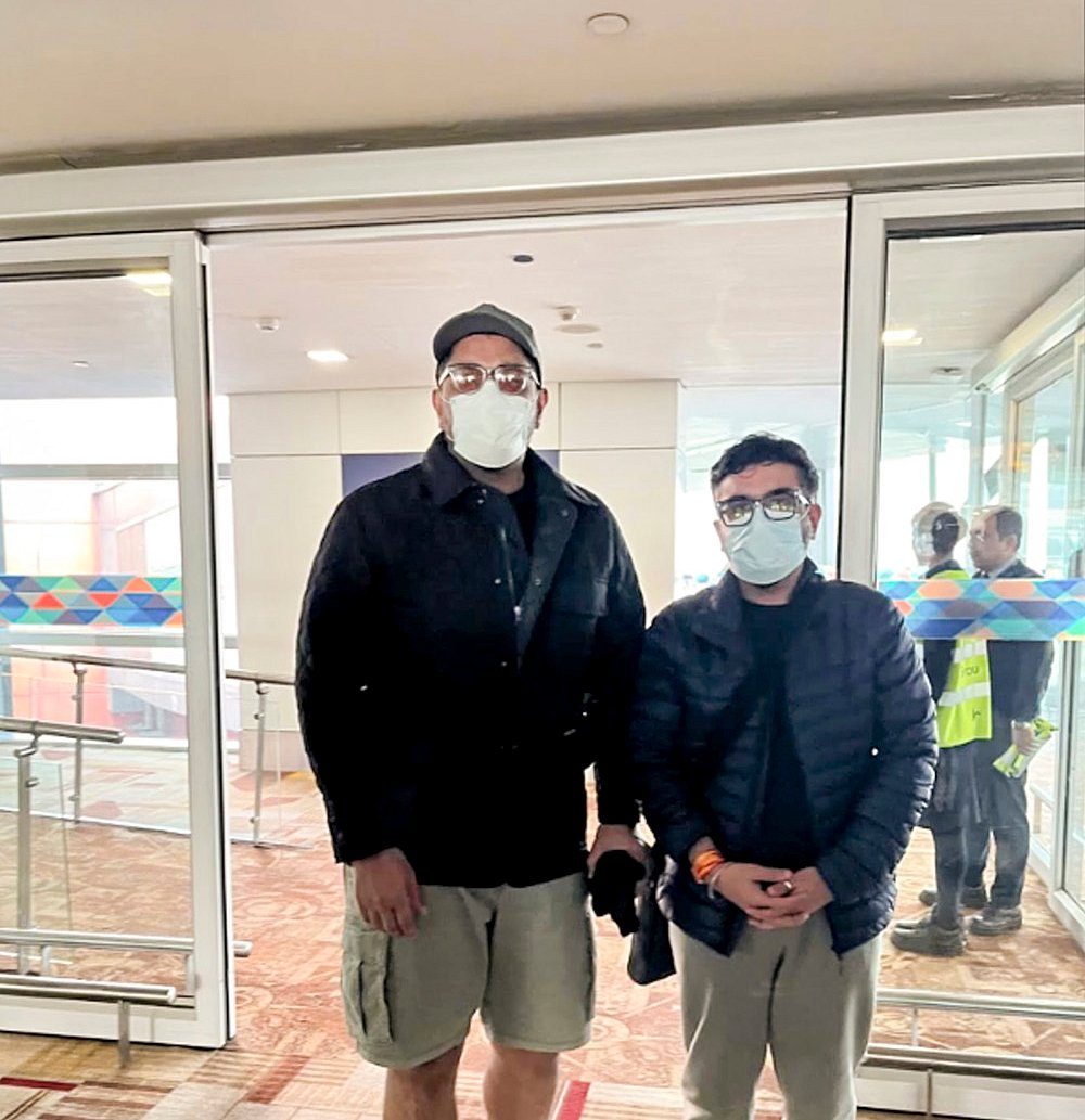| Photo: PTI : Gaurav Luthra and Saurabh Luthra, co-owners of Goa's Birch by Romeo Lane nightclub where a massive fire killed 25 people, upon their arrival in New Delhi. The brothers were deported from Thailand on Tuesday and taken into custody by Delhi and Goa police as soon as they landed in Delhi. 