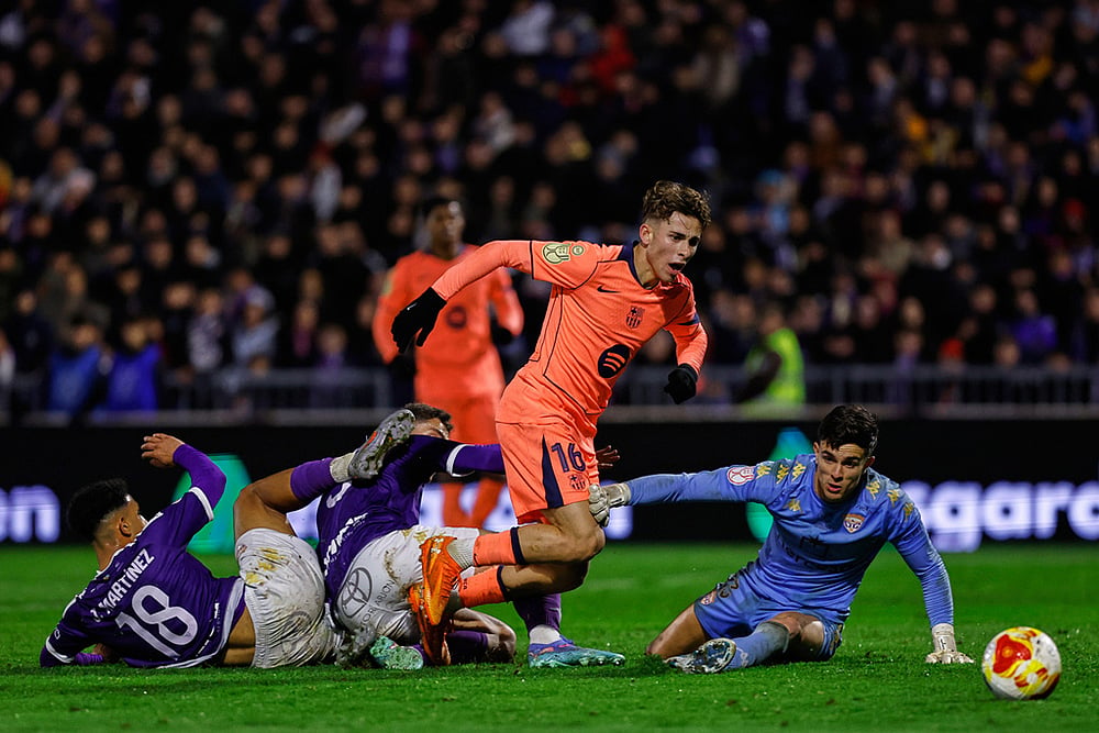 Guadalajara vs Barcelona Spain Copa del Rey Soccer-Fermin Lopez