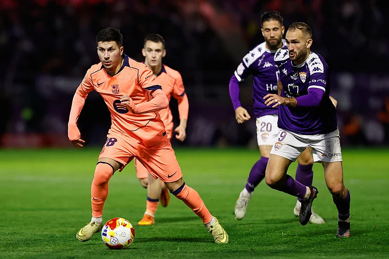 Guadalajara vs Barcelona Spain Copa del Rey Soccer-Roony Bardghji