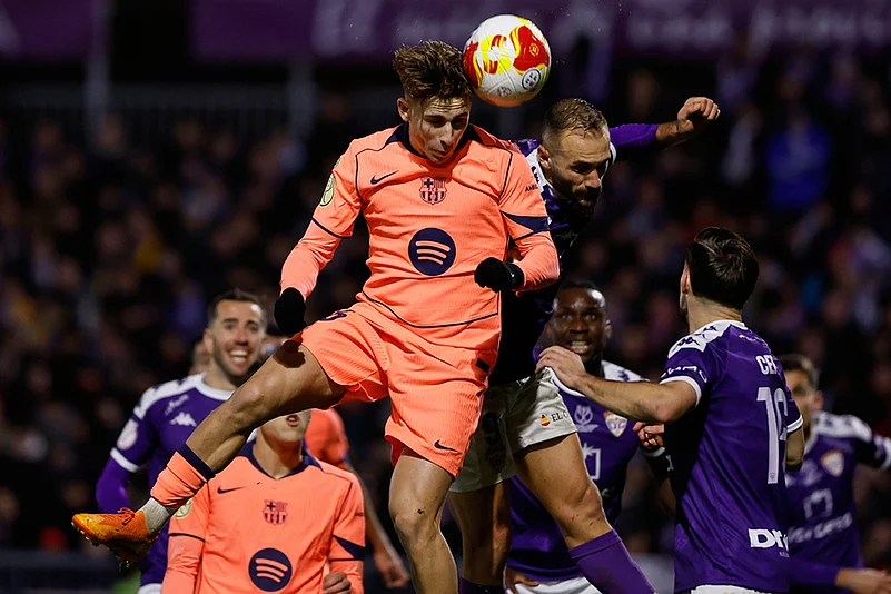 Guadalajara vs Barcelona Spain Copa del Rey Soccer-Fermin Lopez
