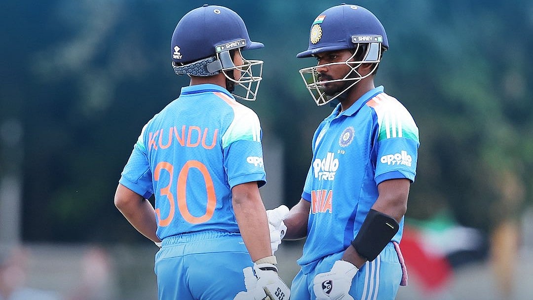 Photo: ACCMedia1 : India U19 take on Sri Lanka U19 in the 1st semi-final