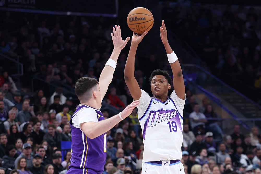 Los Angeles Lakers vs Utah Jazz NBA game-Ace Bailey