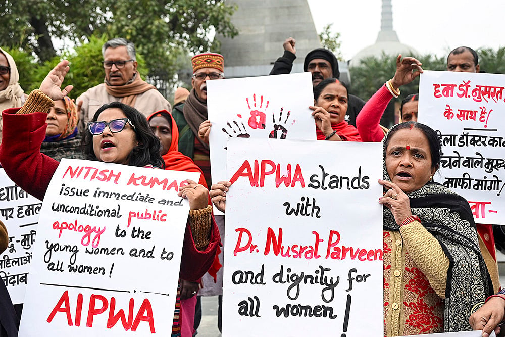 Protest over hijab controversy