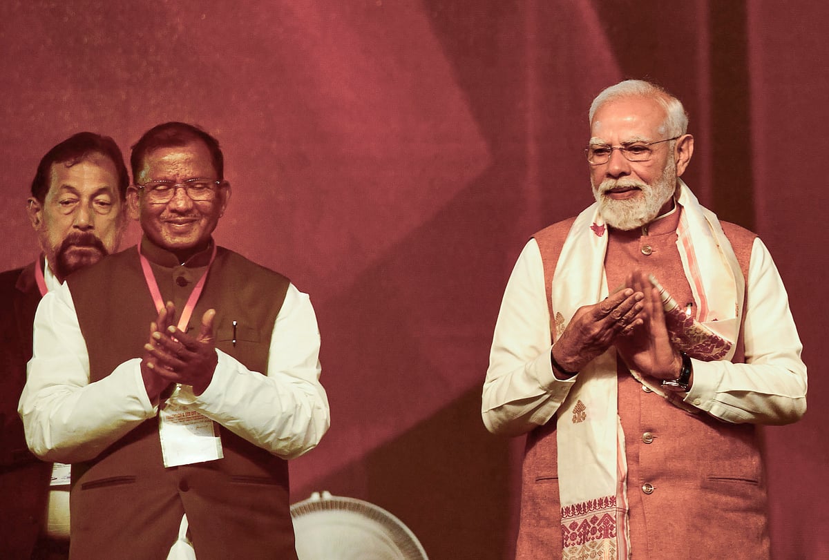 Prime Minister Narendra Modi with Assam Governor Lakshman Prasad Acharya during the inauguration of a new terminal of the Lokapriya Gopinath Bardoloi International Airport, in Guwahati, Assam, Saturday, Dec. 20, 2025.  - PTI