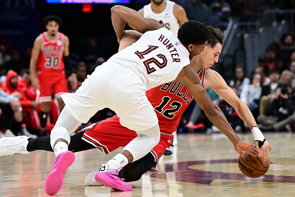 Cleveland Cavaliers Vs Chicago Bulls NBA basketball-DeAndre Hunter