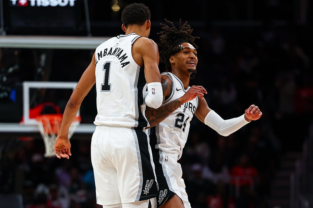 San Antonio Spurs vs Atlanta Hawks NBA basketball-Devin Vassell