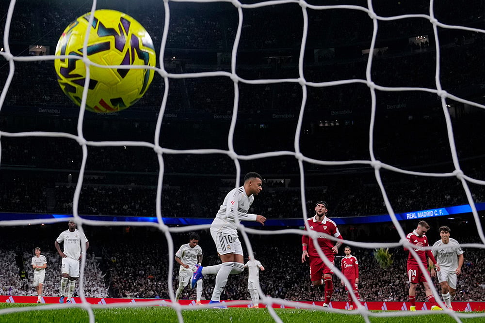 Real Madrid vs Sevilla Spain La Liga Soccer match-Kylian Mbappe