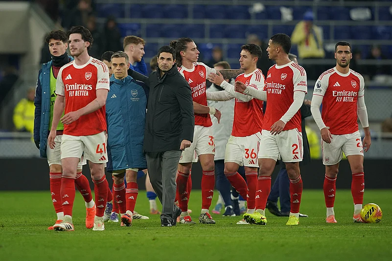Everton vs Arsenal Premier League match-Mikel Arteta