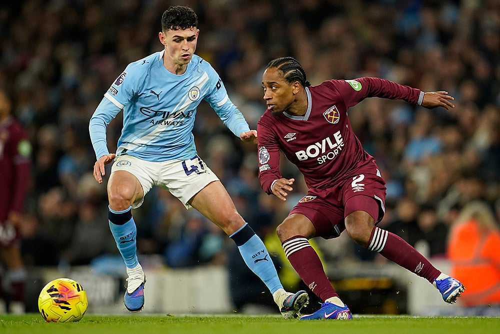 Manchester City Vs West Ham United Premier League match-Phil Foden