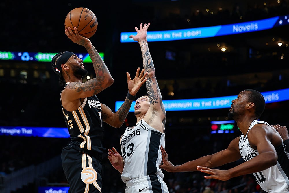 San Antonio Spurs vs Atlanta Hawks NBA basketball-Nickeil Alexander-Walker