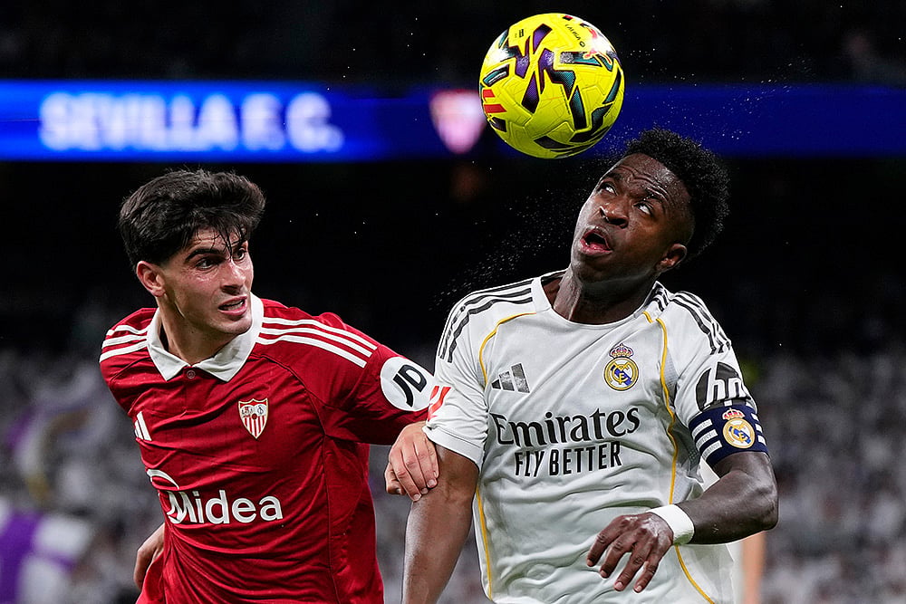 Real Madrid vs Sevilla Spain La Liga Soccer match-Vinicius Junior