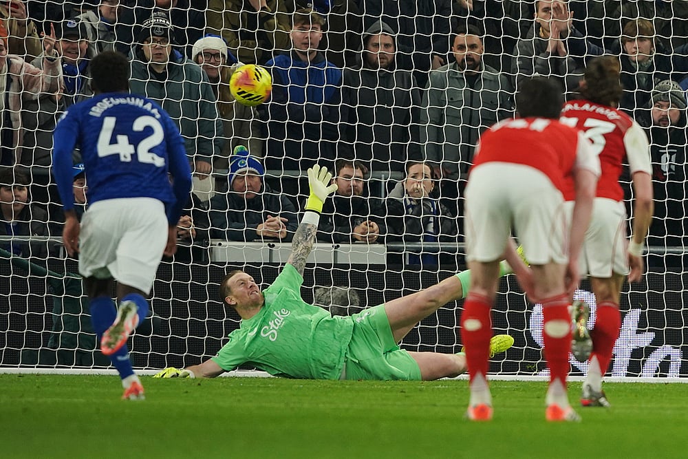 Everton vs Arsenal Premier League match-Jordan Pickford