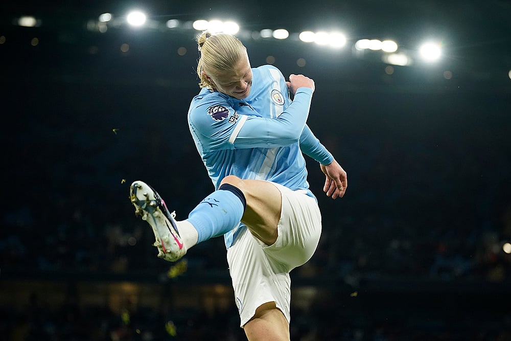 Manchester City Vs West Ham United Premier League match-Erling Haaland