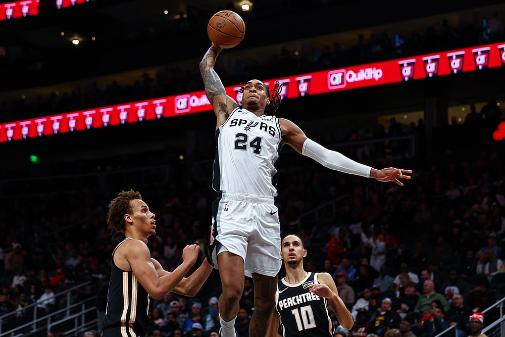 San Antonio Spurs vs Atlanta Hawks NBA basketball-Devin Vassell