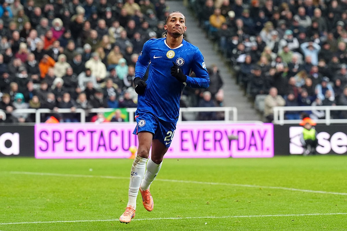 Newcastle United Vs Chelsea English Premier League match-Joao Pedro