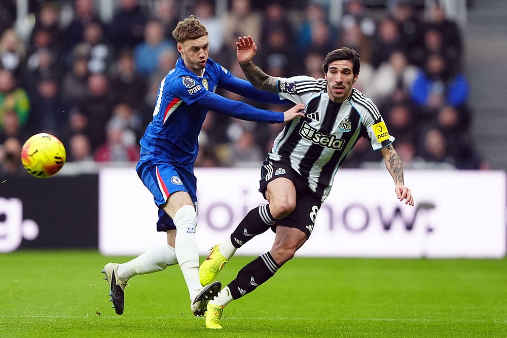 Newcastle United Vs Chelsea English Premier League match-Sandro Tonali