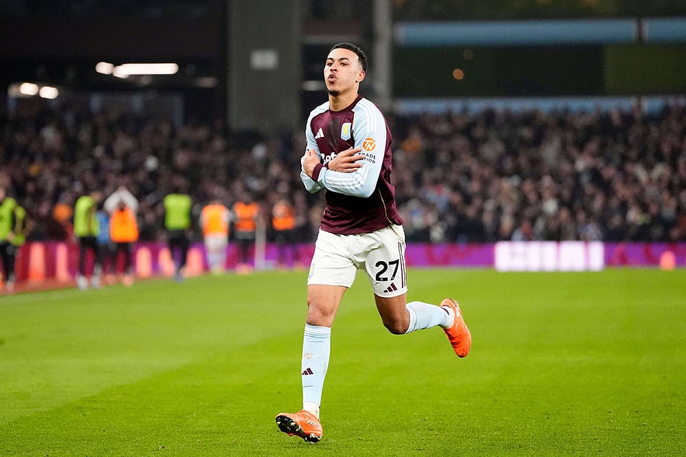 Aston Villa vs Manchester United Premier League match-Morgan Rogers