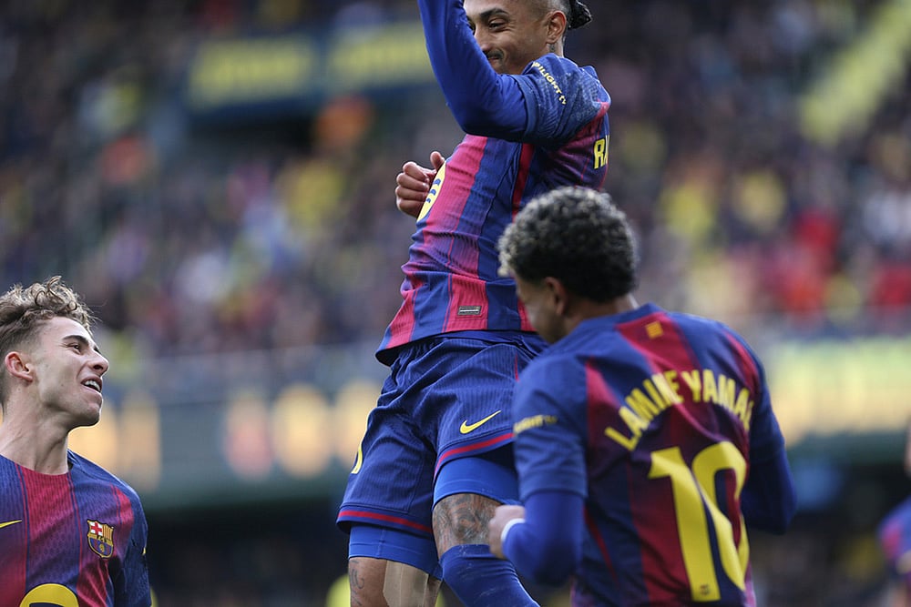 Villarreal CF Vs FC Barcelona Spanish La Liga soccer-Raphinha 