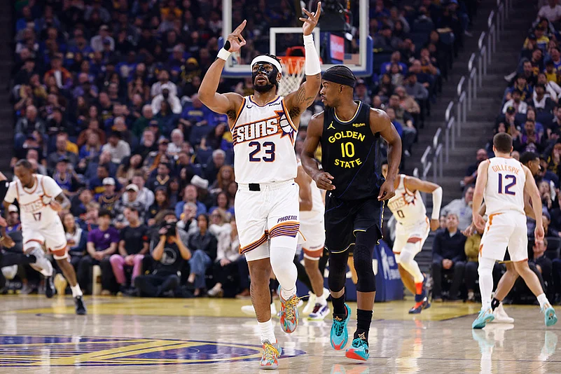 Phoenix Suns vs Golden State Warriors NBA Basketball game-Jordan Goodwin