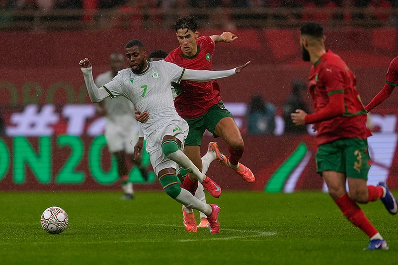 Morocco vs Comoros Africa Cup of Nations Soccer-Nayef Aguerd