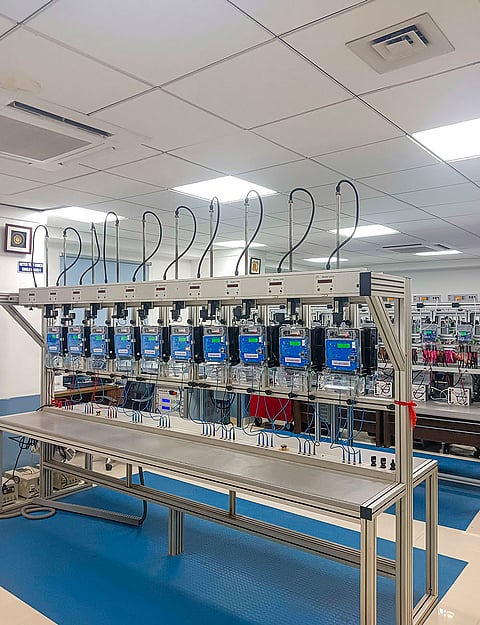 Smart meters being tested at a facility of TP Central Odisha Distribution (TPCODL), in Bhubaneswar.