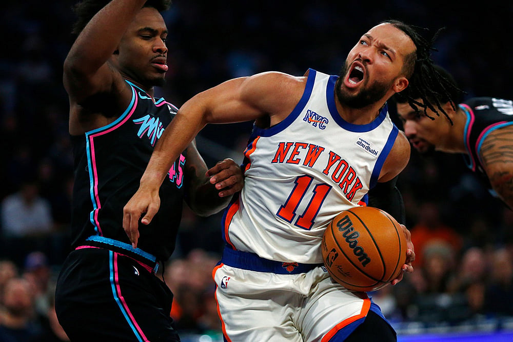 New York Knicks vs Miami Heat NBA basketball-Davion Mitchell