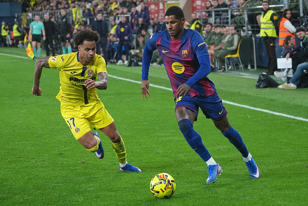 Villarreal CF Vs FC Barcelona Spanish La Liga soccer-Marcus Rashford