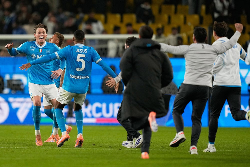 Napoli vs Bologna Italy Soccer Super Cup-Scott McTominay